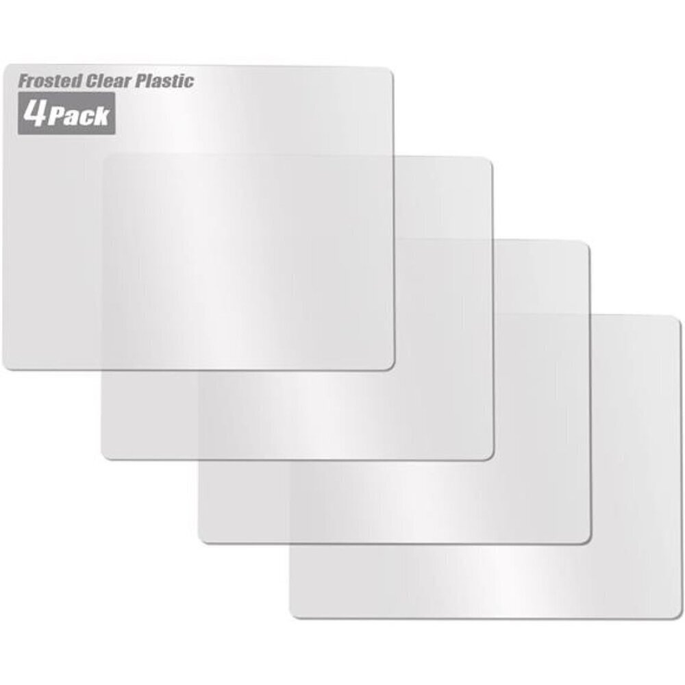 Stylish Frosted Kitchen Cutting Boards - Set of 4 Flexible Plastic Mats